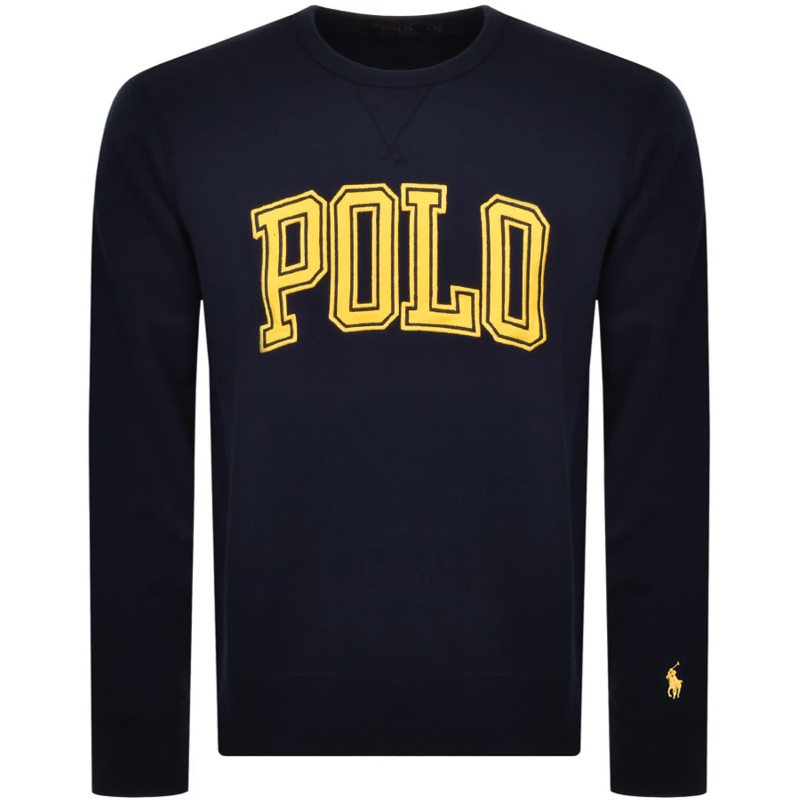 Alternative Image for ProductRalph Lauren Crew Neck Sweatshirt Navy1